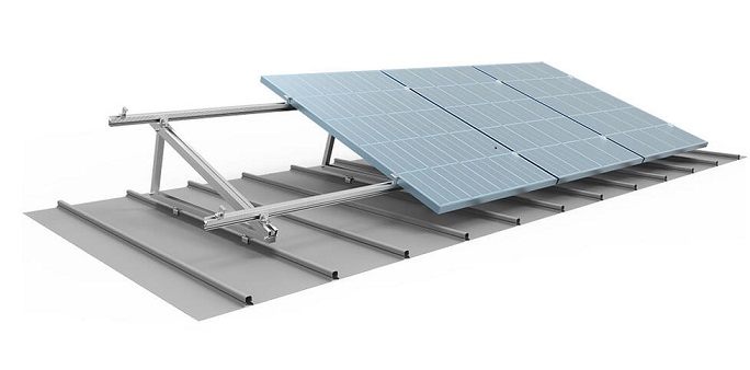 Support solaire de triangle de profil en aluminium de système de montage au sol de panneau bifacial