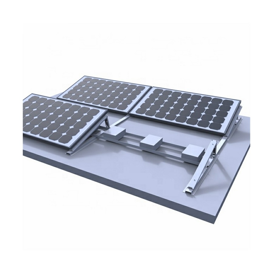 solar panel mounting systems for flat roofs