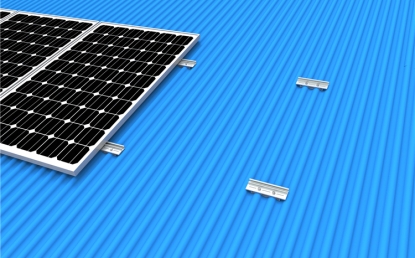 Solar rail-less roof mounting system