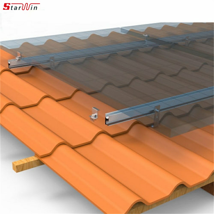 태양광 타일 지붕 장착 시스템