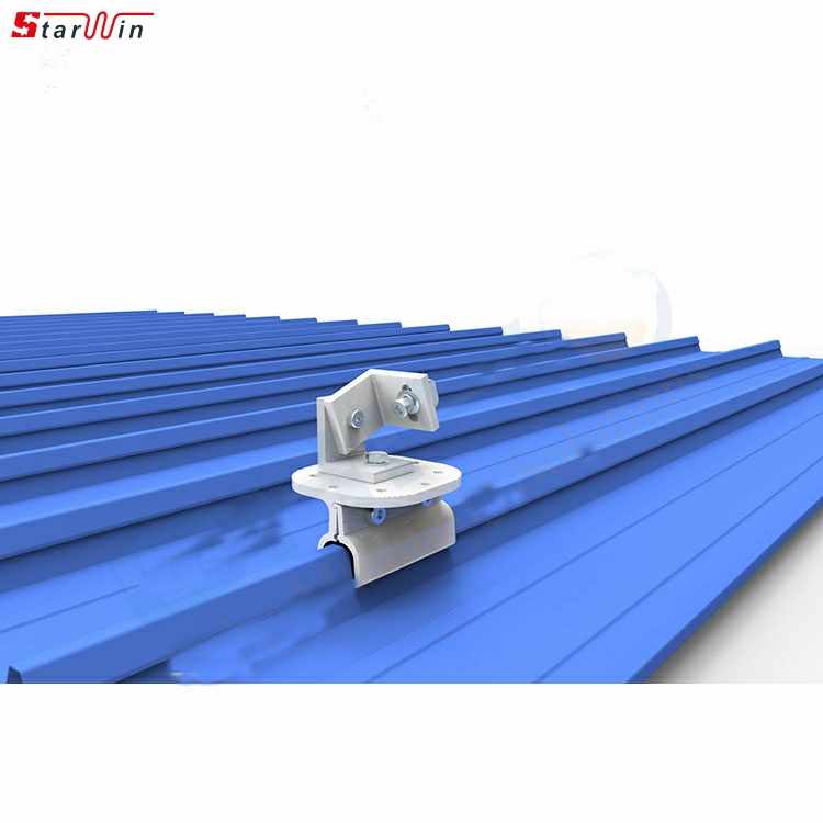 클립록 루프 솔라 마운트 랙: 사다리꼴 금속 지붕에 대한 간소화된 장착