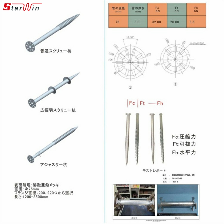 PV solar ground anchors