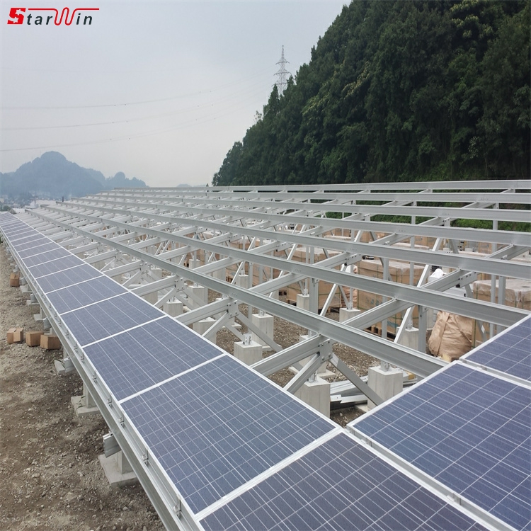 PV ground solar mount structures