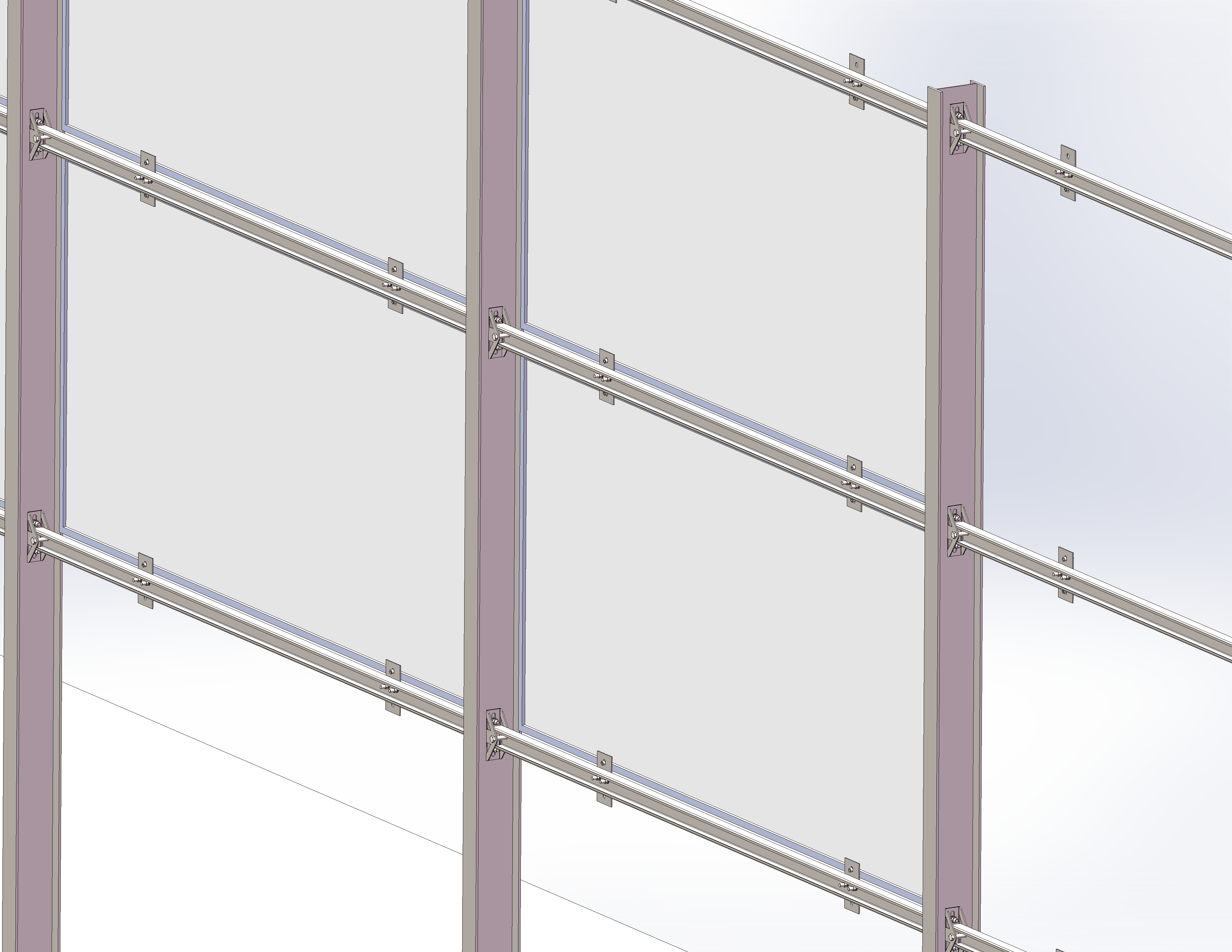 Vertical solar mounting system