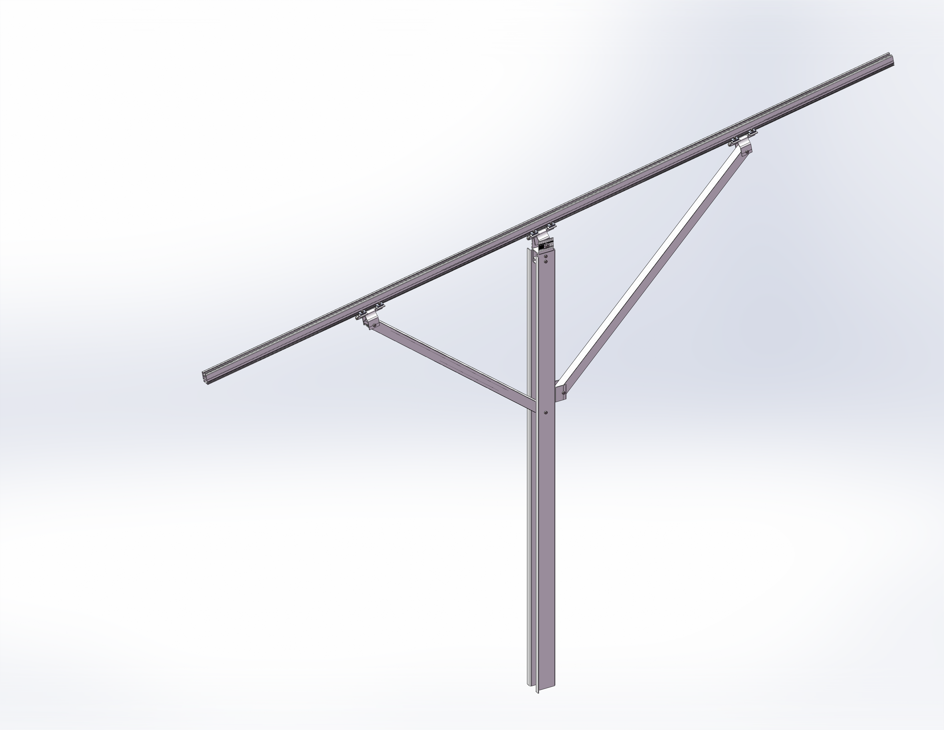 Single Post Solar Mounting System