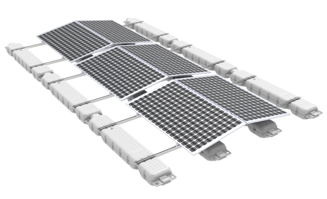 pv floating solar mounting solution provider for lake or aquaculture farm or pool