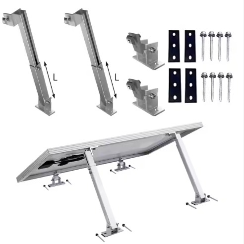 Supply adjustable angle solar panel mounting bracket for flat roof ...