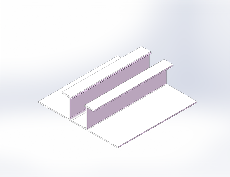 Estruturas de montagem solar em telhados com trilhos curtos de alumínio