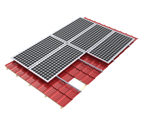 Solarmontagestrukturen für Ziegeldächer