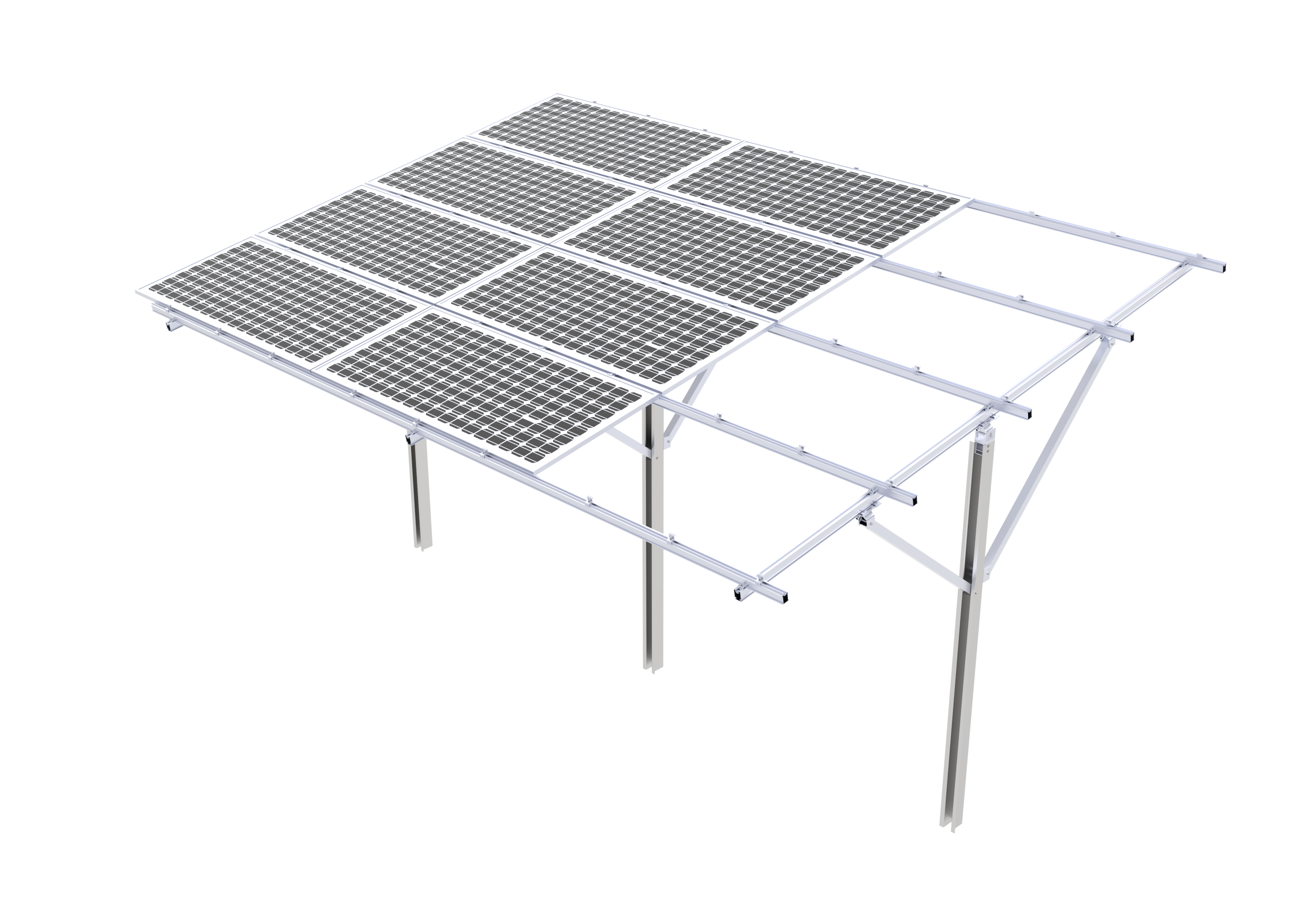 Sistemi di montaggio solare monopolare: una soluzione intelligente per progetti fotovoltaici efficienti a terra