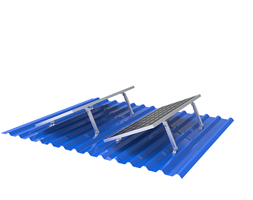 supports de montage solaire réglables pour toiture métallique
