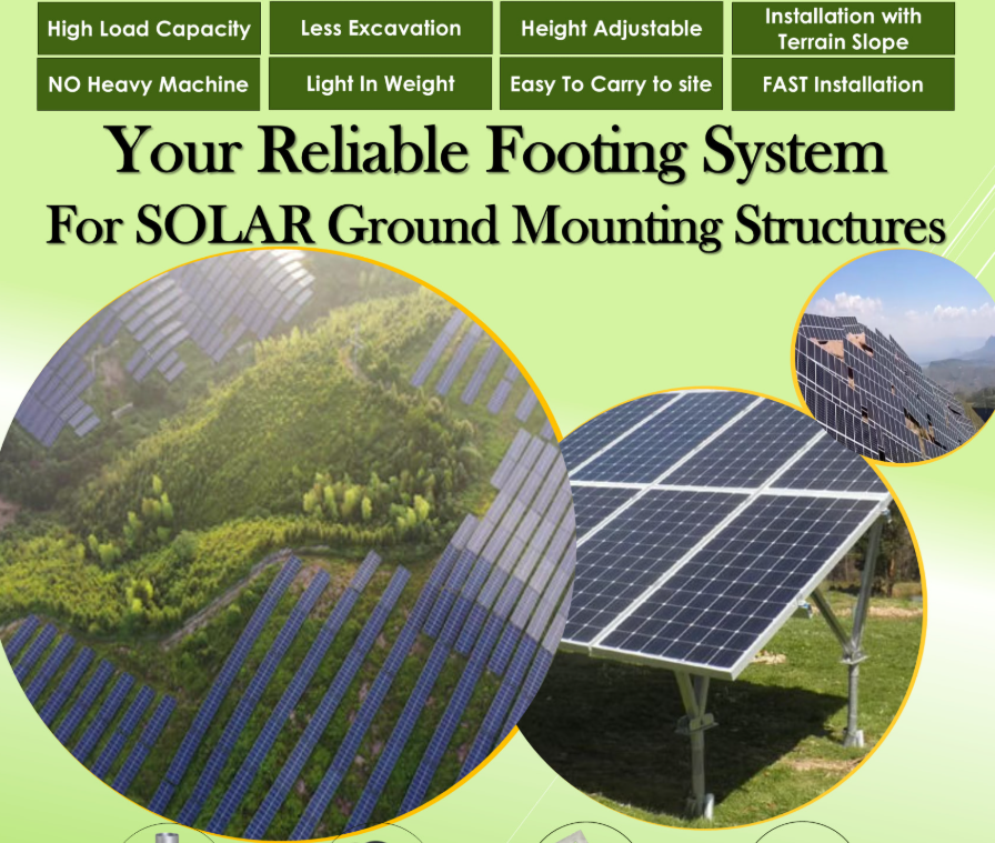 PV Ground Screws for Solar Mounting System