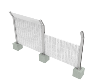 Highway sound barrier