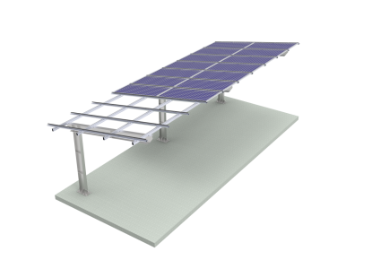 single post solar carport