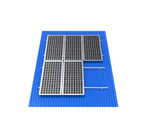 Comment installer des structures de montage solaire sur un toit métallique de L pieds ?