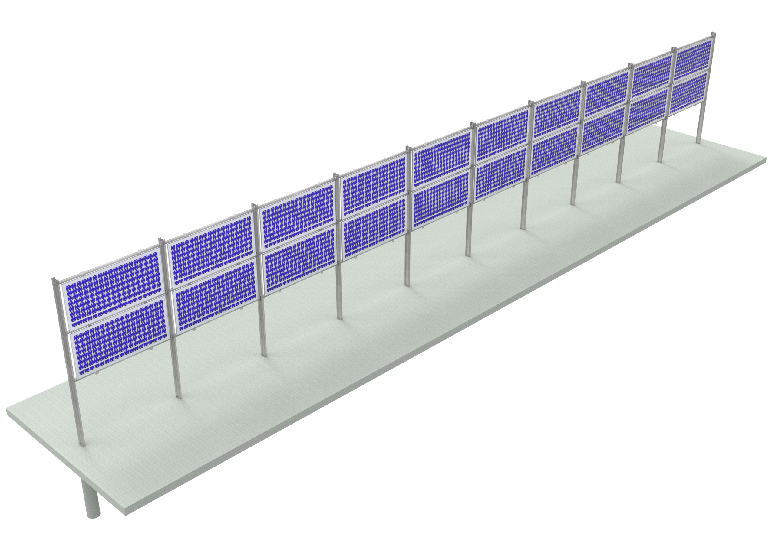 Aluminum ground solar mount