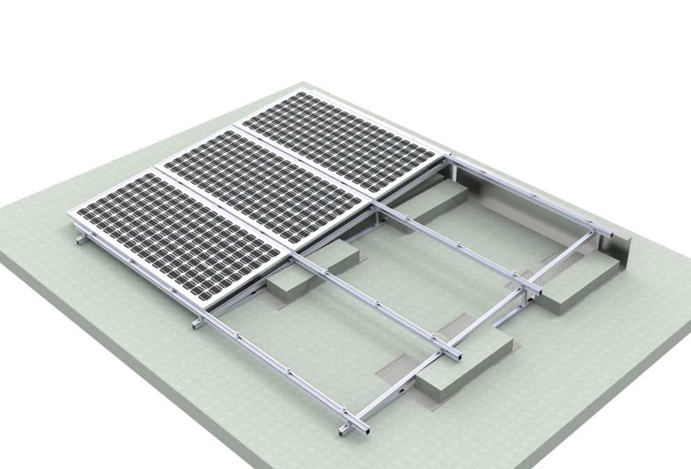 Triangle solar mounting