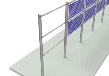 vertical solar mounting system