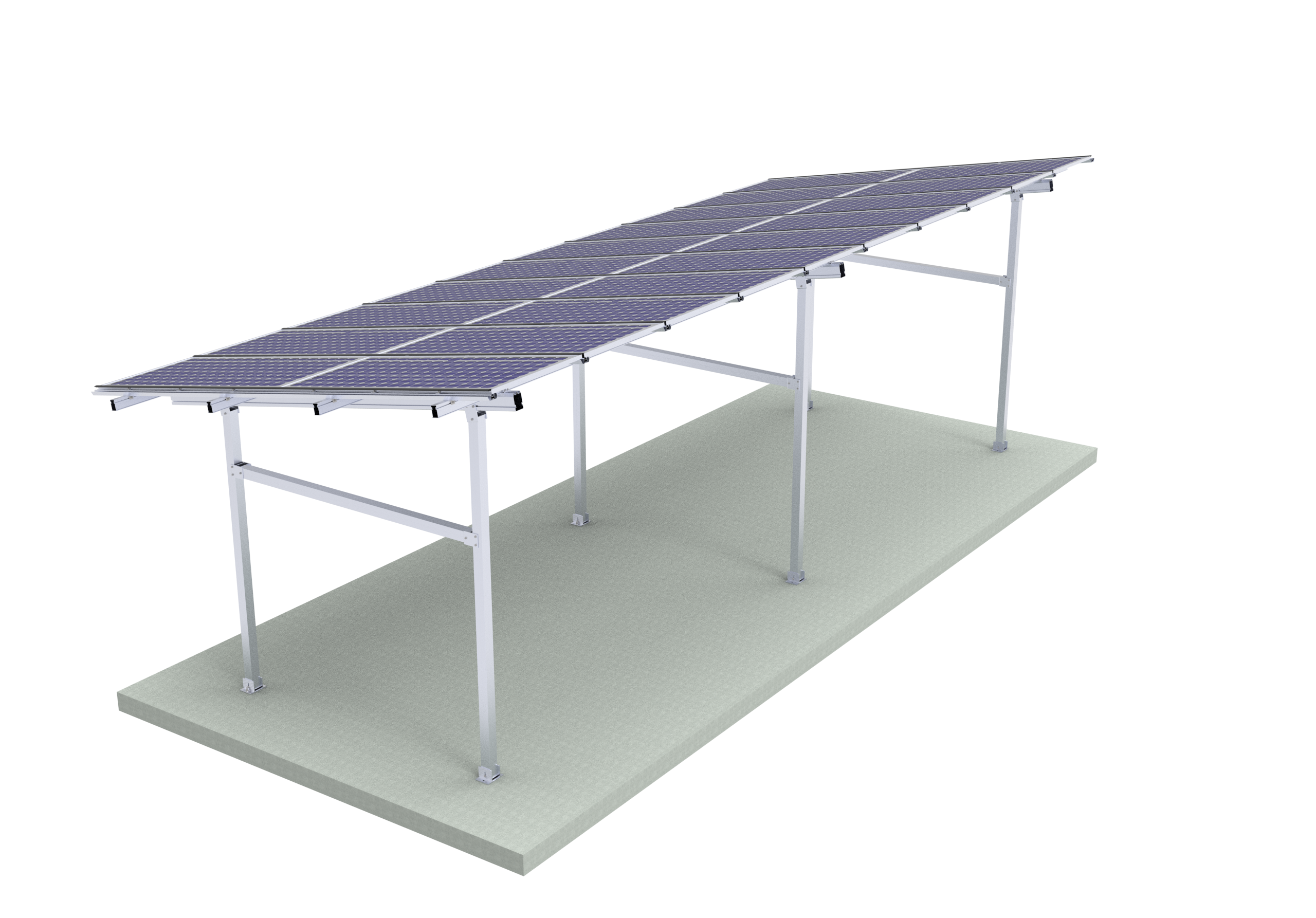 Aluminum Solar Carport Mounting System