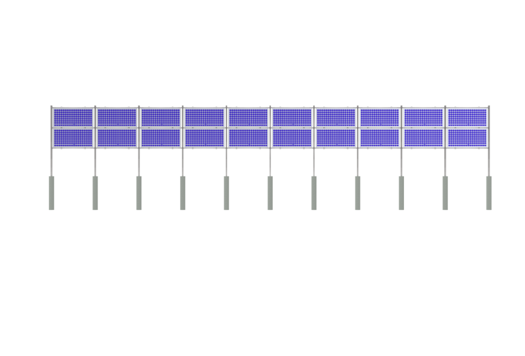Sistema de montagem solar vertical