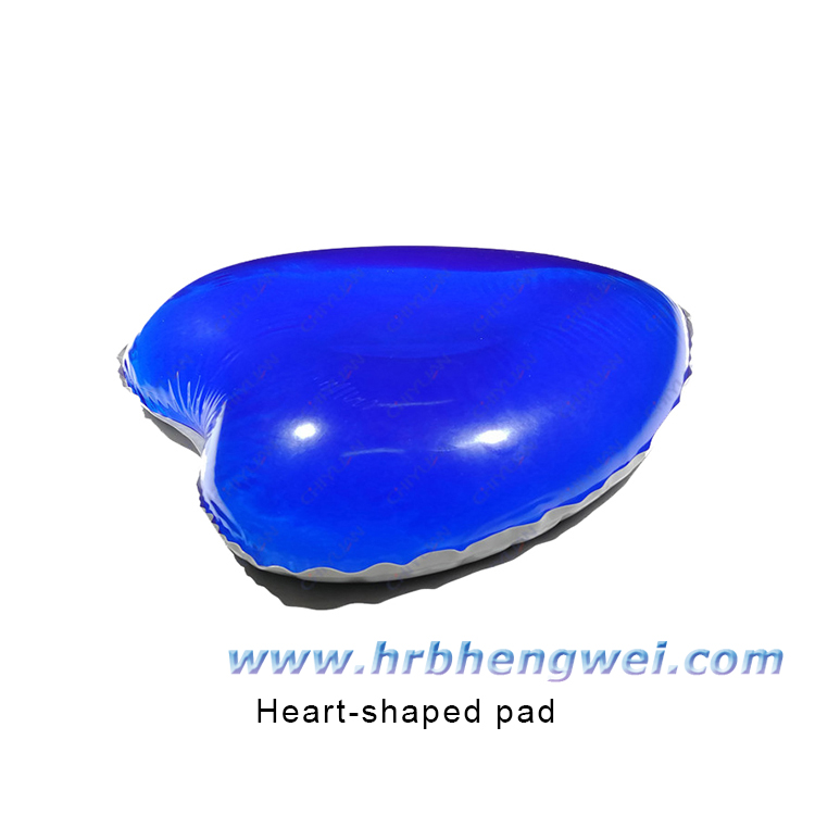 Coussinet en gel de soutien pour la protection de la tête et du cou en forme de cœur