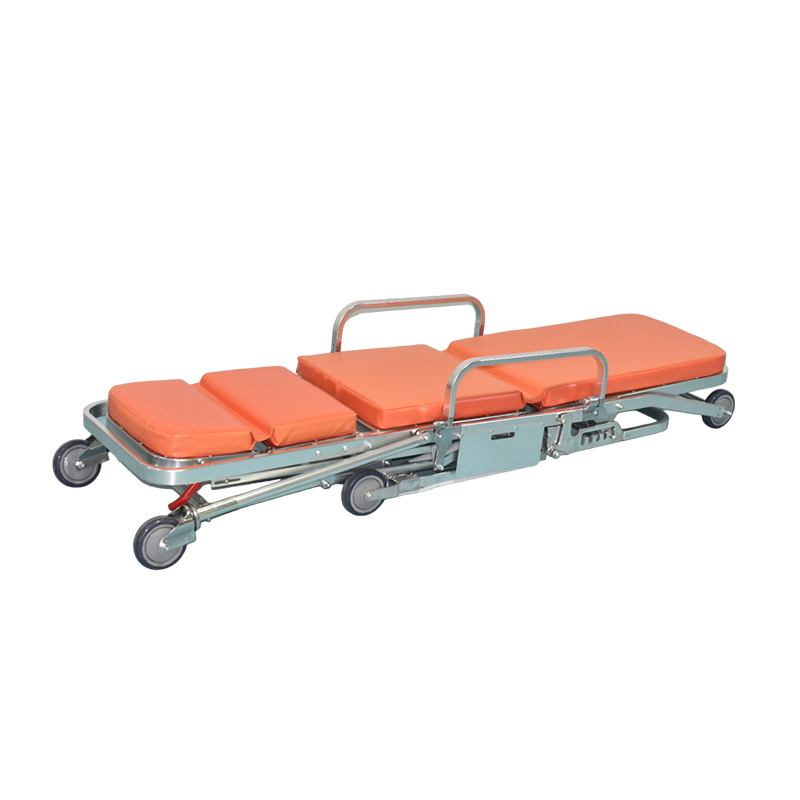 Hospital Emergency Folding Wheeled Ambulance Stretcher