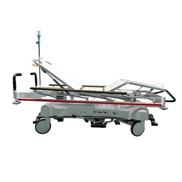 Hospital Luxury Hydraulic Patient Transport Stretcher Trolley