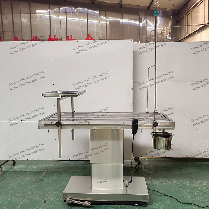 Stainless Steel 1 Function Electric Vet Surgical Table