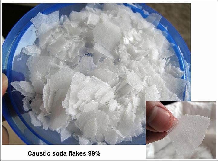 High Purity Caustic Soda Pearl Flake Solid 99%min