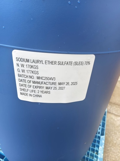 Low dioxane SLES 70%
