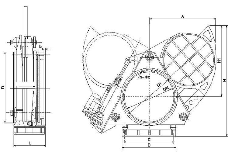 carbon steel line blind valve