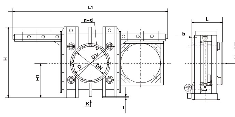 Open Type Blind Valve