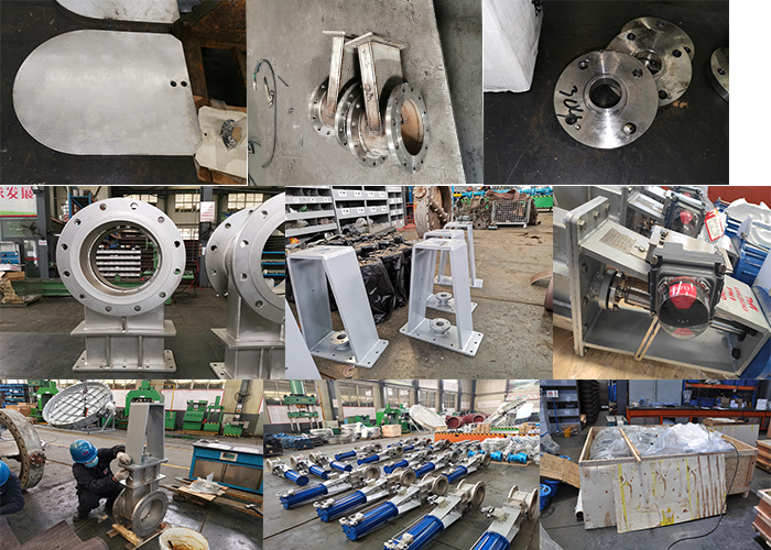 pneumatic operated slide gate valve