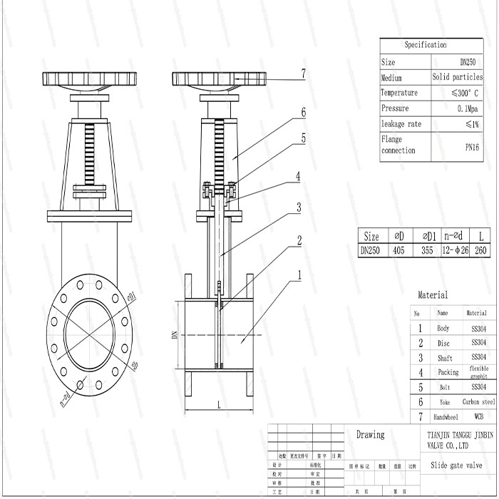 stainless steel slide gate valves