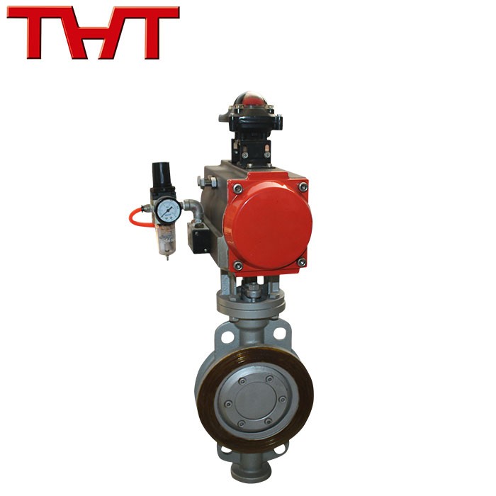 Wafer Pneumatic Actuated Triple Offset Butterfly Valve