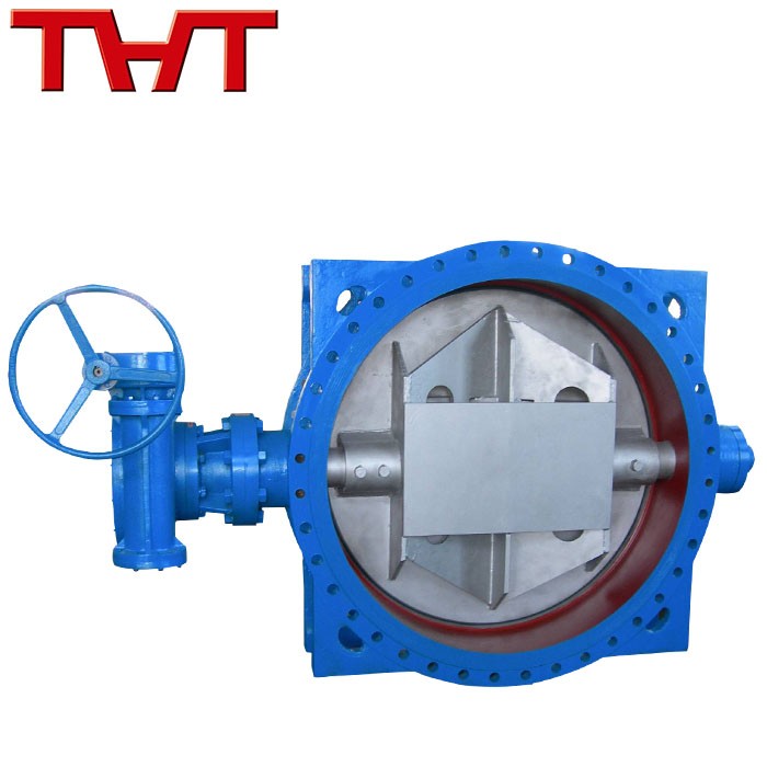 Large Size Double Flange Worm Butterfly Valve