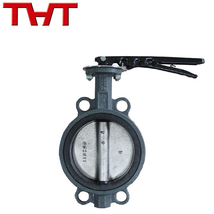 6 Inch Rubber Lined Handle Operated Butterfly Valve