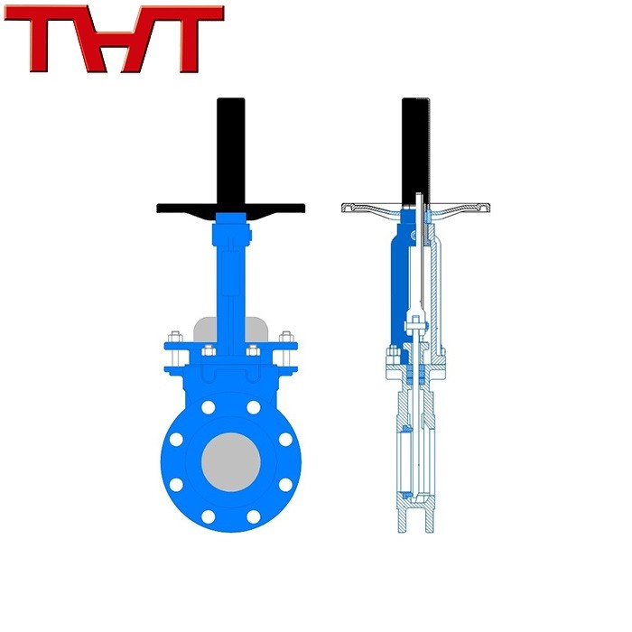 Resilient Seated Soft Epdm Seal Knife Gate Valve