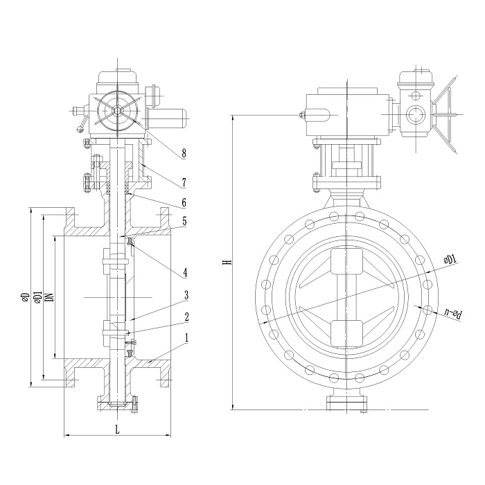 electric butterfly Valve