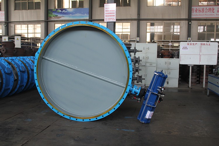 Pneumatic ventilation butterfly valve