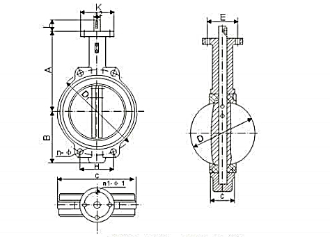 Wafer Type Butterfly Valve