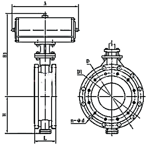 Triple Eccentric Butterfly Valve