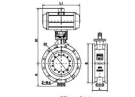 Pneumatic Actuated Butterfly Valve