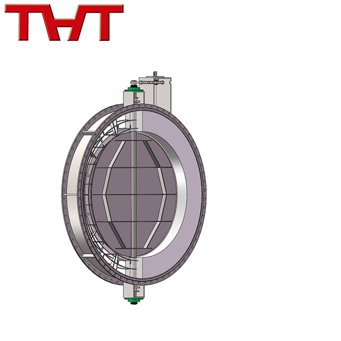 DN2800 high temperature round Refractory Lined Damper Valve