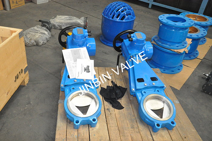 V-port knife gate valve