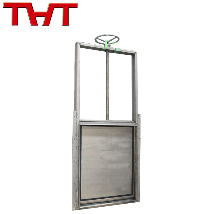 1200x1500mm stainless steel manual operation wall type penstock gate