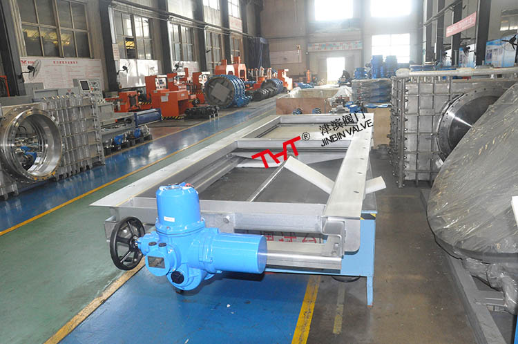 new type stainless steel electric actuated wall type sluice gate