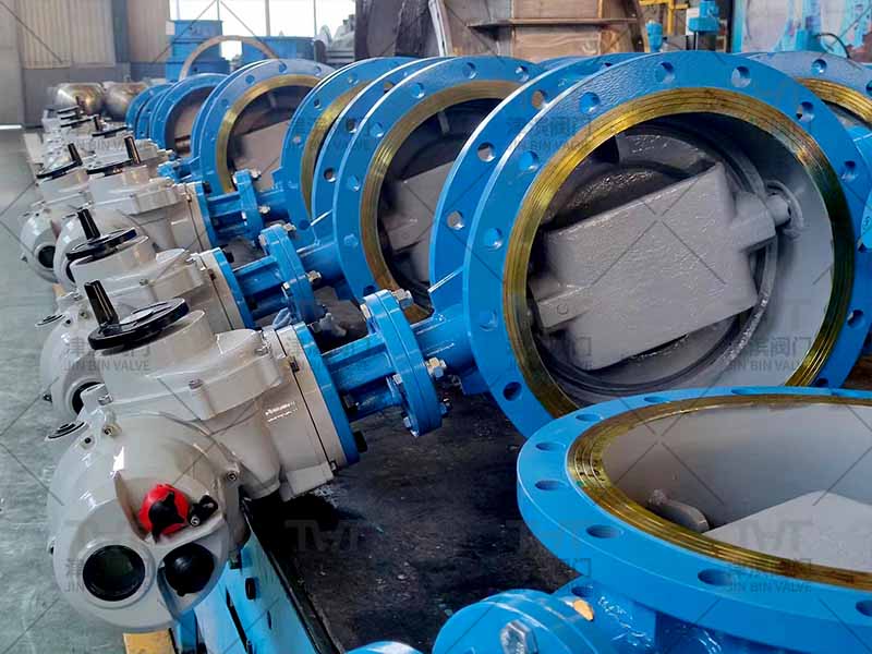 Electric actuator butterfly valve