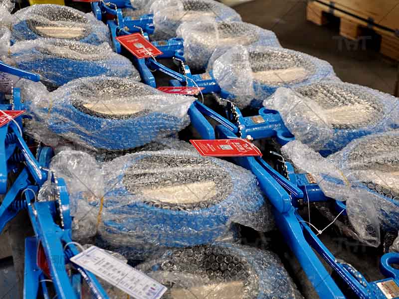 handle operated butterfly valves