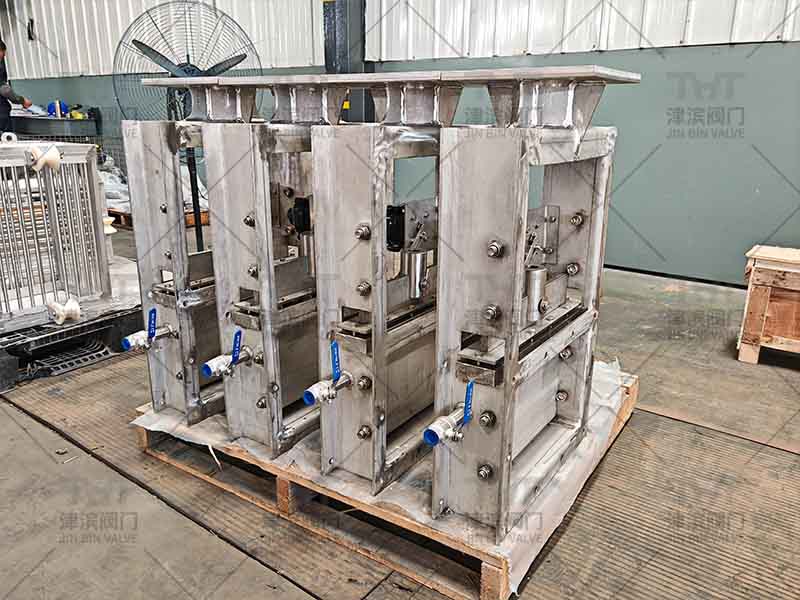 Stainless steel slide gate valve